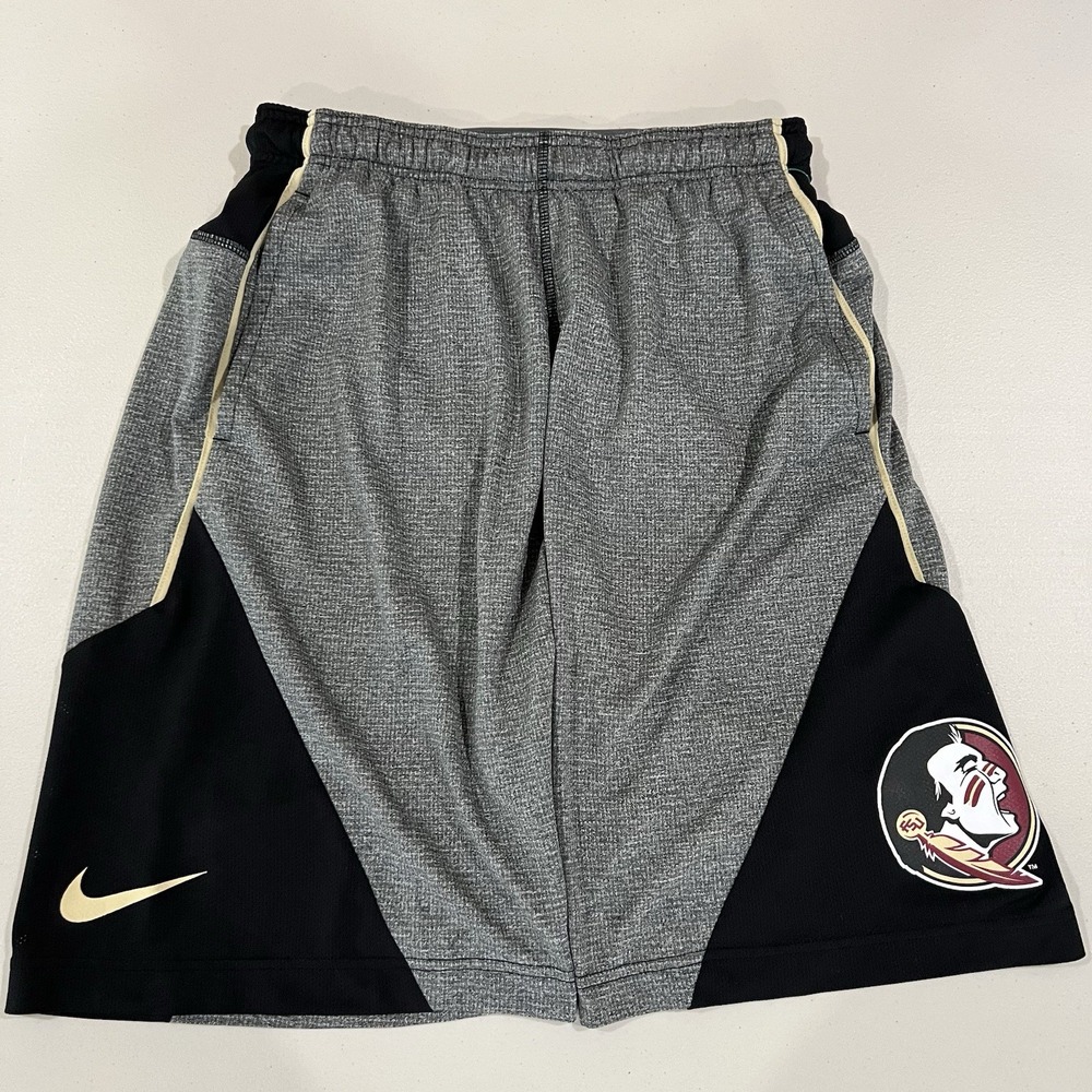 FSU Florida State Seminoles Nike Basketball Shorts Mens Medium Big Logo